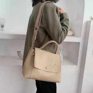 New Satchel Bag Beige 246